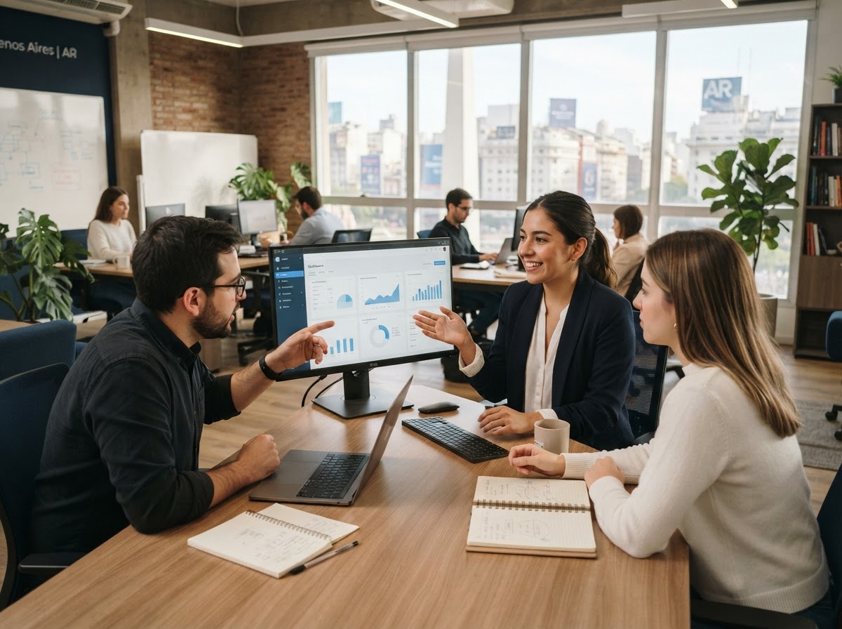 Prodvalune AI Pro: equipo técnico revisando modelos predictivos y paneles de datos financieros